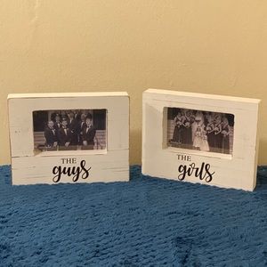 Rustic wedding frames